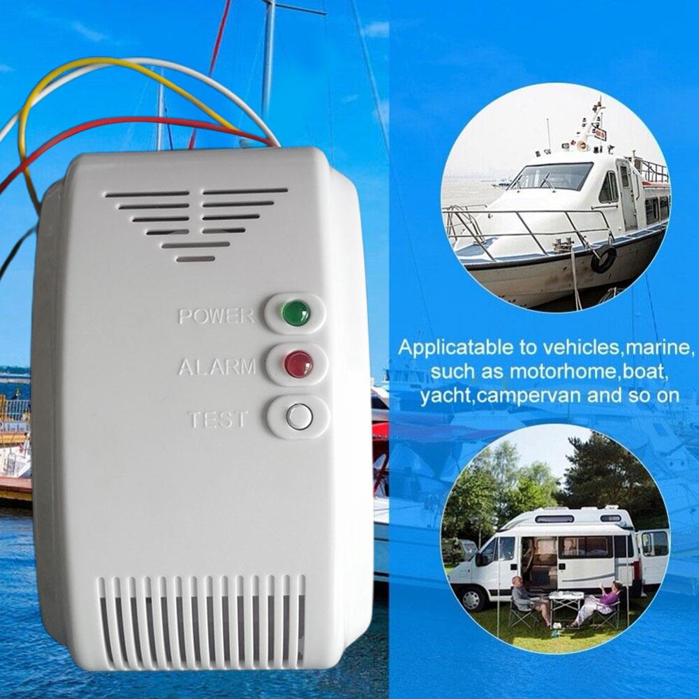 Smoke Detector Interconnected - Propane Butane Sensor 12V Gas Detector