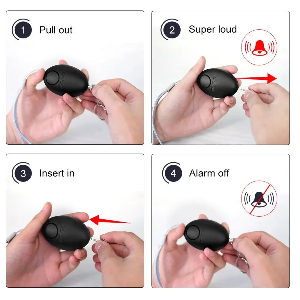 Cheap Self Defense Alarm 120dB - Personal Alarm Keychain のレビューと価格