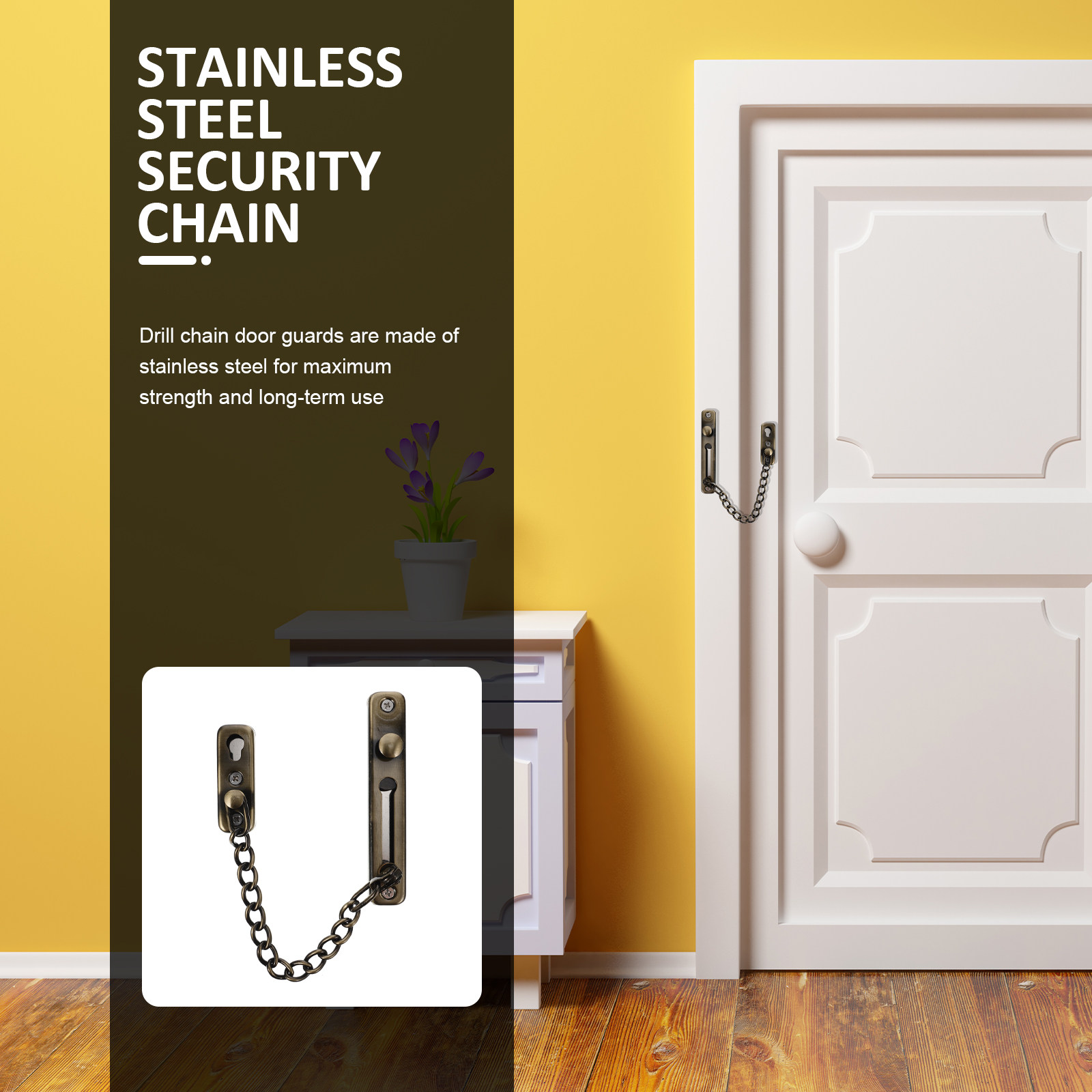 Punch-Free Childproof Door Cha - Security Chain Door のレビューと価格