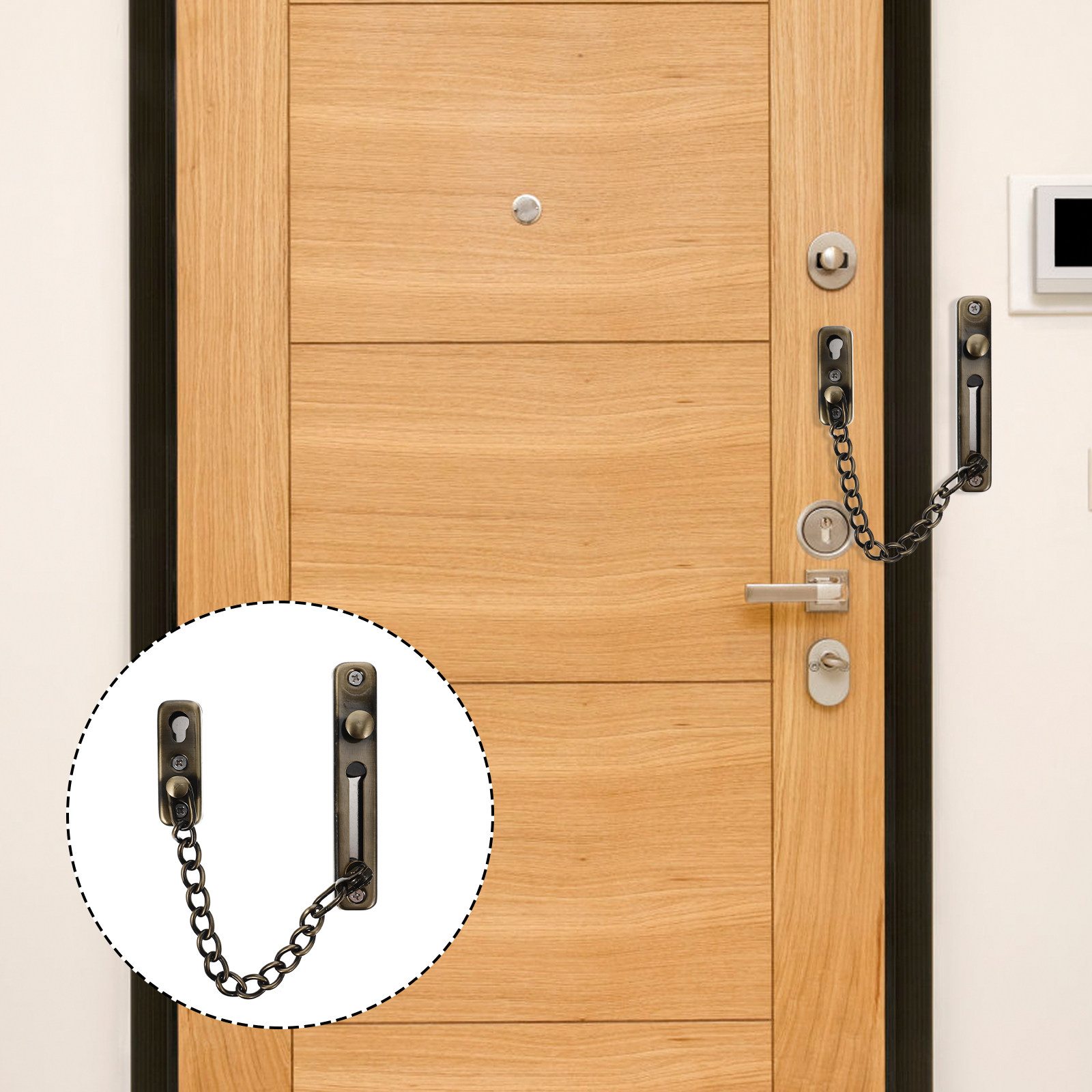 Punch-Free Childproof Door Cha - Security Chain Door のレビューと価格