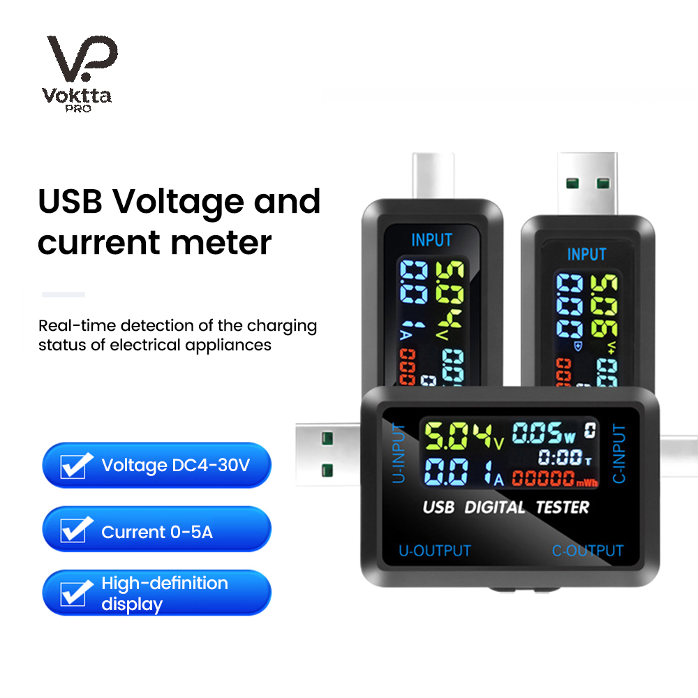 USB Tester 10 in 1 DC Digital  - Co Detector Plug のレビューと価格