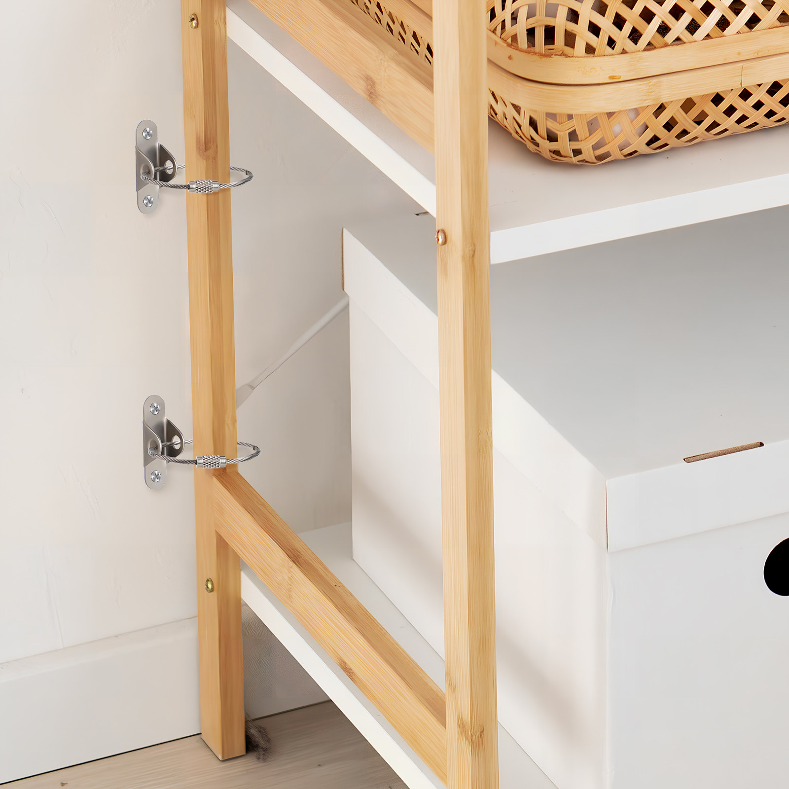 6Sets Furniture Anti Tip Wall  - Earthquake Anchor Strap のレビューと価格