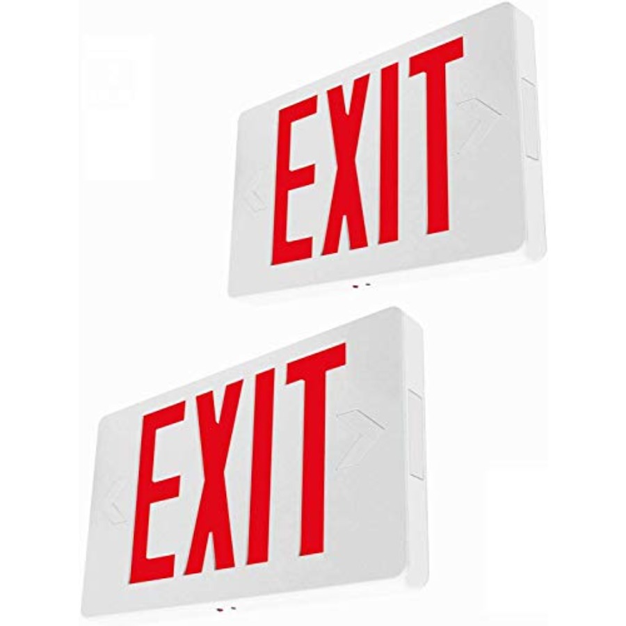 Ultra Slim LED Exit Sign, Red  - Emergency Exit Sign のレビューと価格