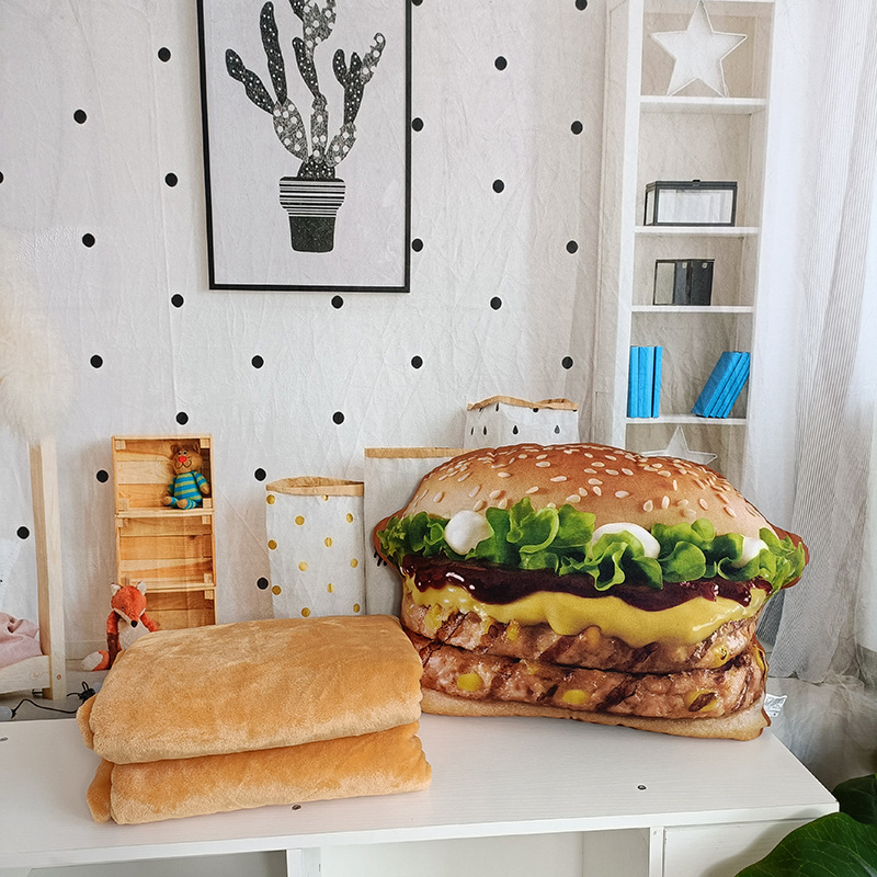 Lifelike Plush Hamburger Pillo - Fire Blanket Kitchen のレビューと価格