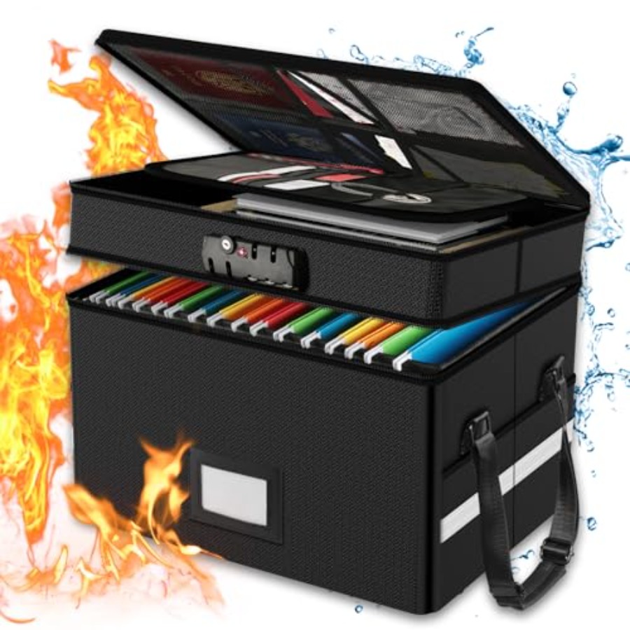 Fireproof Document Box with Lo - Fire Safe Document のレビューと価格