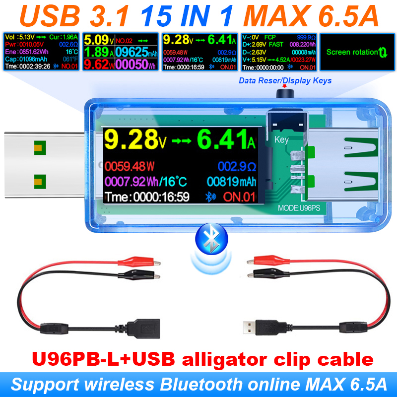 15 IN 1 USB 3.1 Tester DC Digi - Co Detector Plug のレビューと価格