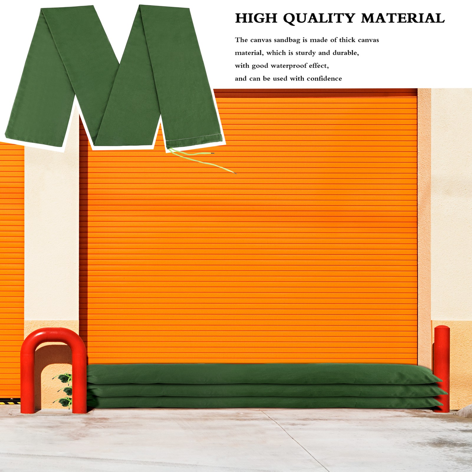 Sandbag Long Sandbag Green Can - Flood Barrier Bag のレビューと価格