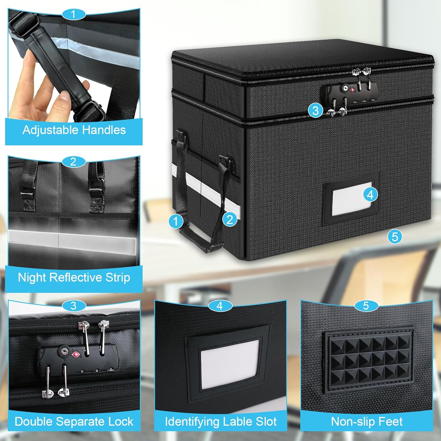 Fireproof Document Box with Lo - Fire Safe Document のレビューと価格