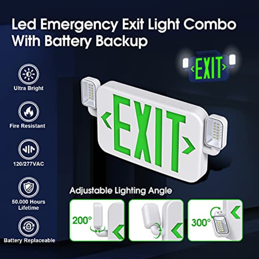 Led Combo Emergency Exit Sign  - Emergency Exit Sign のレビューと価格