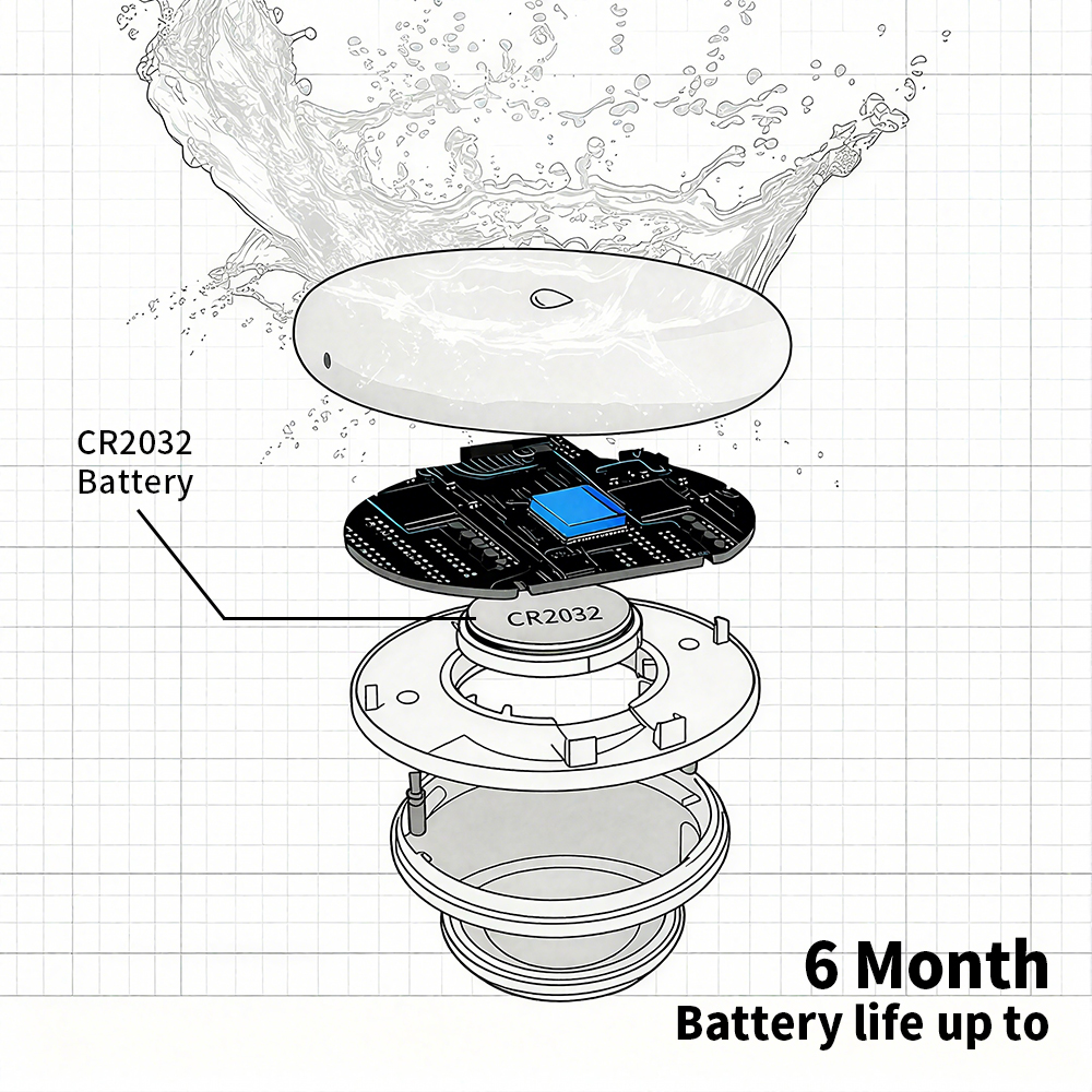 Tuya Zigbee Leakage Sensor LED - Water Alarm Sensor のレビューと価格