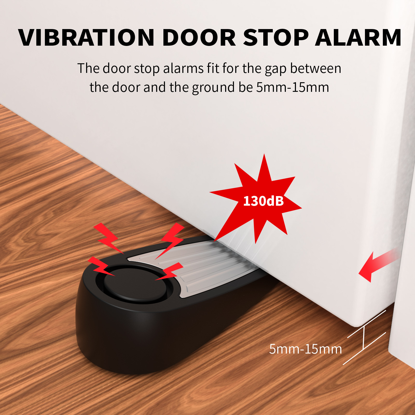 Wireless 130dB Door Stop Alarm - Door Stop Alarm のレビューと価格