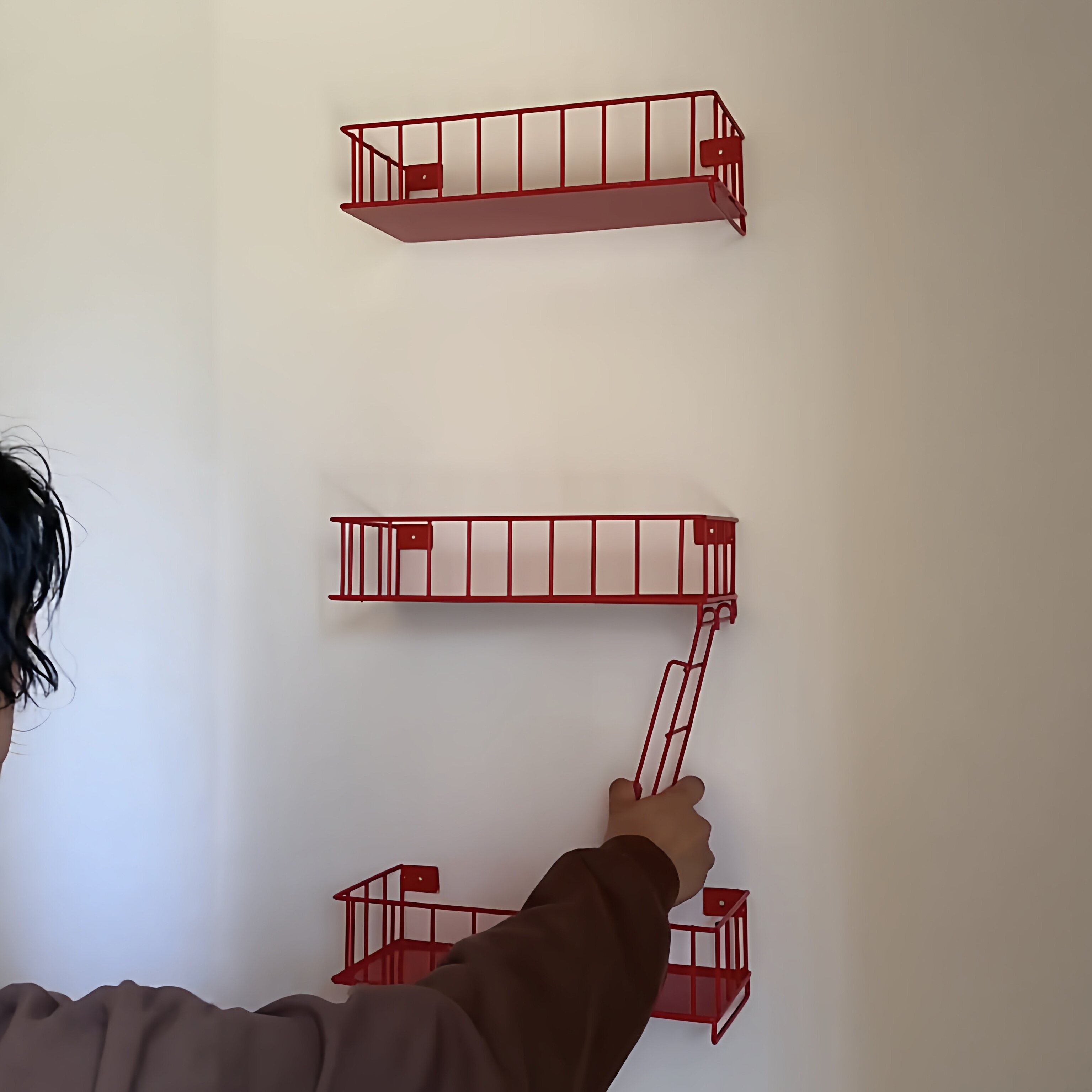Fire Escape Wall Shelf, 3-Tier - Fire Escape Ladder のレビューと価格
