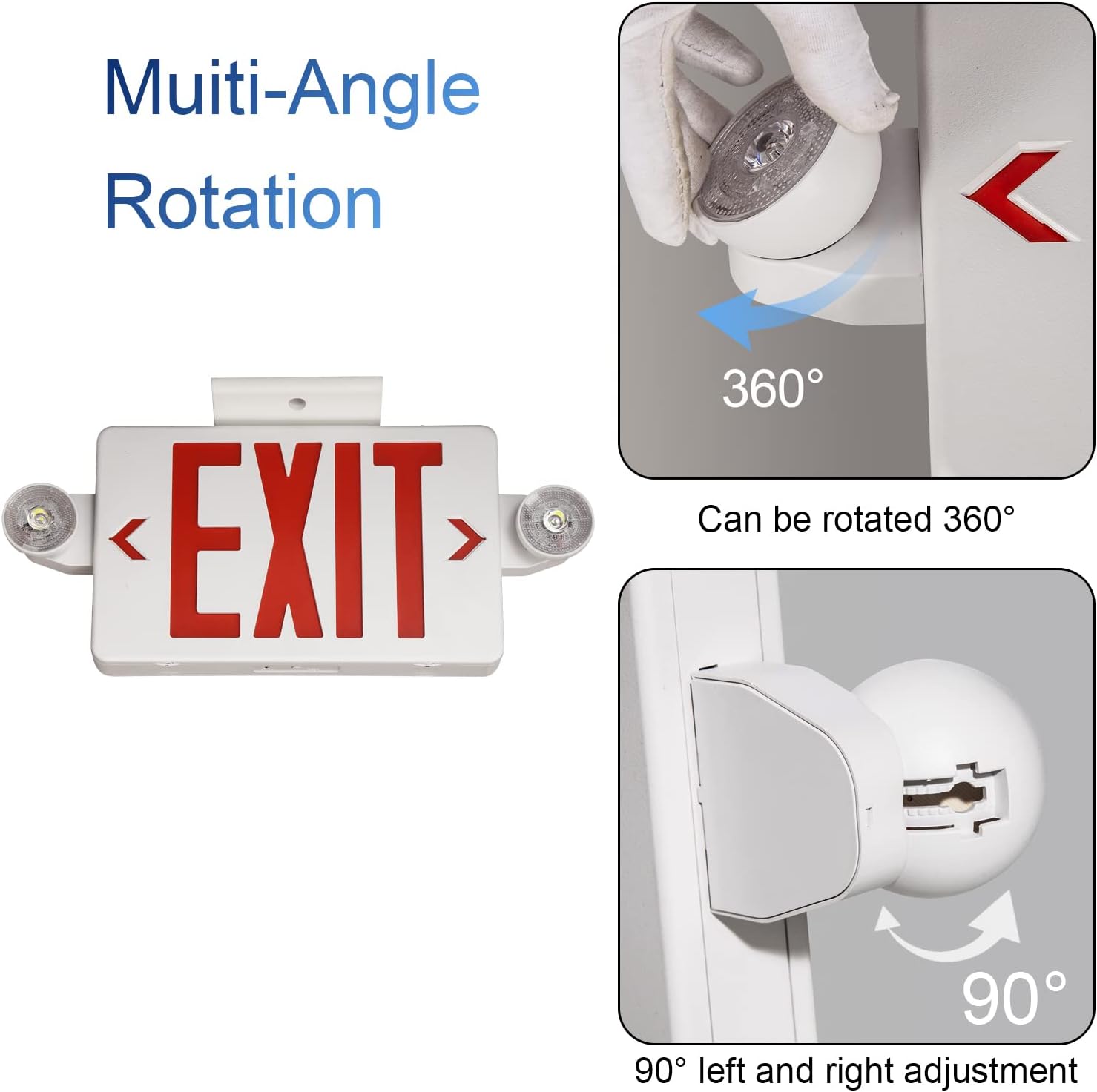 Red Exit Sign with Emergency L - Emergency Exit Sign のレビューと価格