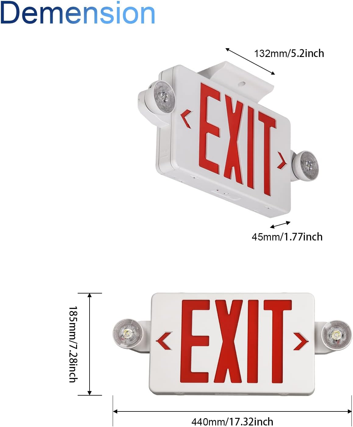 Red Exit Sign with Emergency L - Emergency Exit Sign のレビューと価格