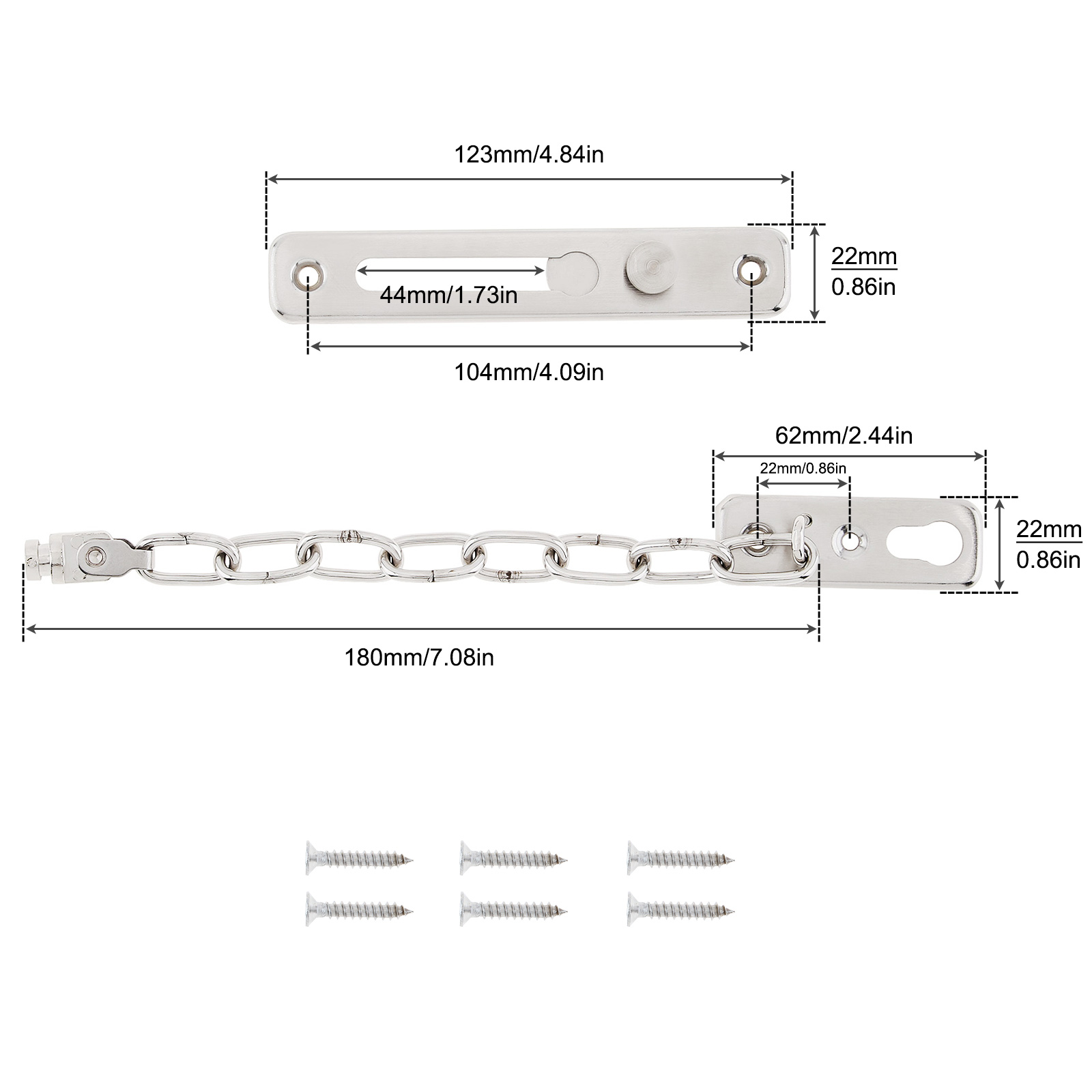 Solid Security Door Sliding Ch - Security Chain Door のレビューと価格