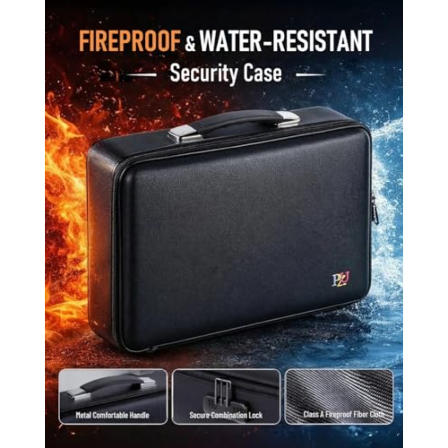 Fireproof Document Box - Hard- - Fire Safe Document のレビューと価格