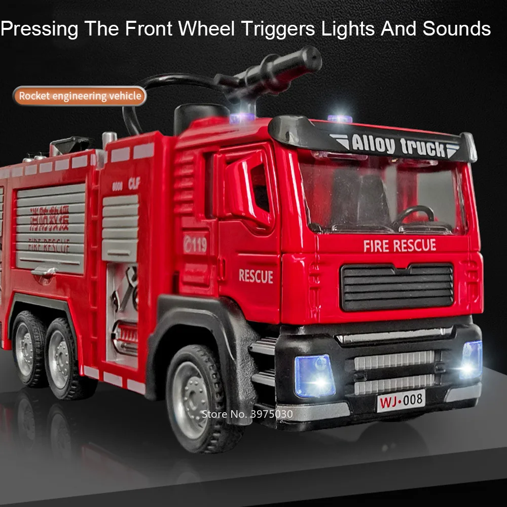 1/32 Fire Engine Car Toy Model - Fire Escape Ladder のレビューと価格