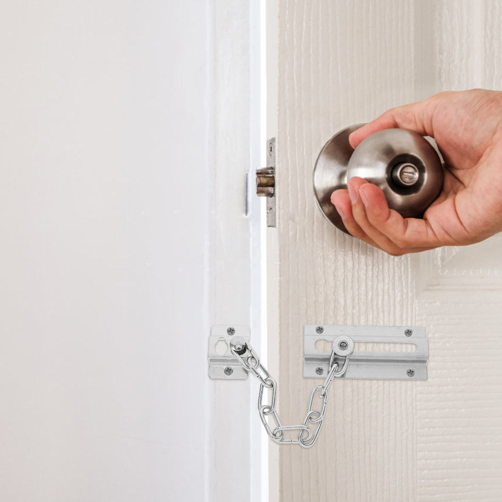 Stainless Steel Door Chain Loc - Security Chain Door のレビューと価格