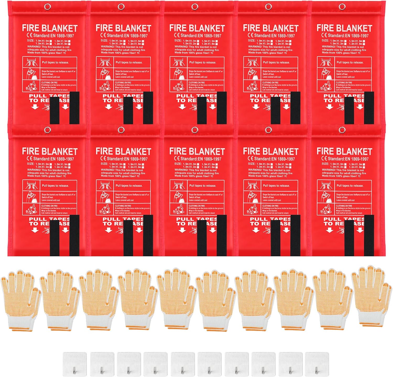 30 Pcs Fire Blankets 40x40 Inc - Fire Blanket Kitchen のレビューと価格