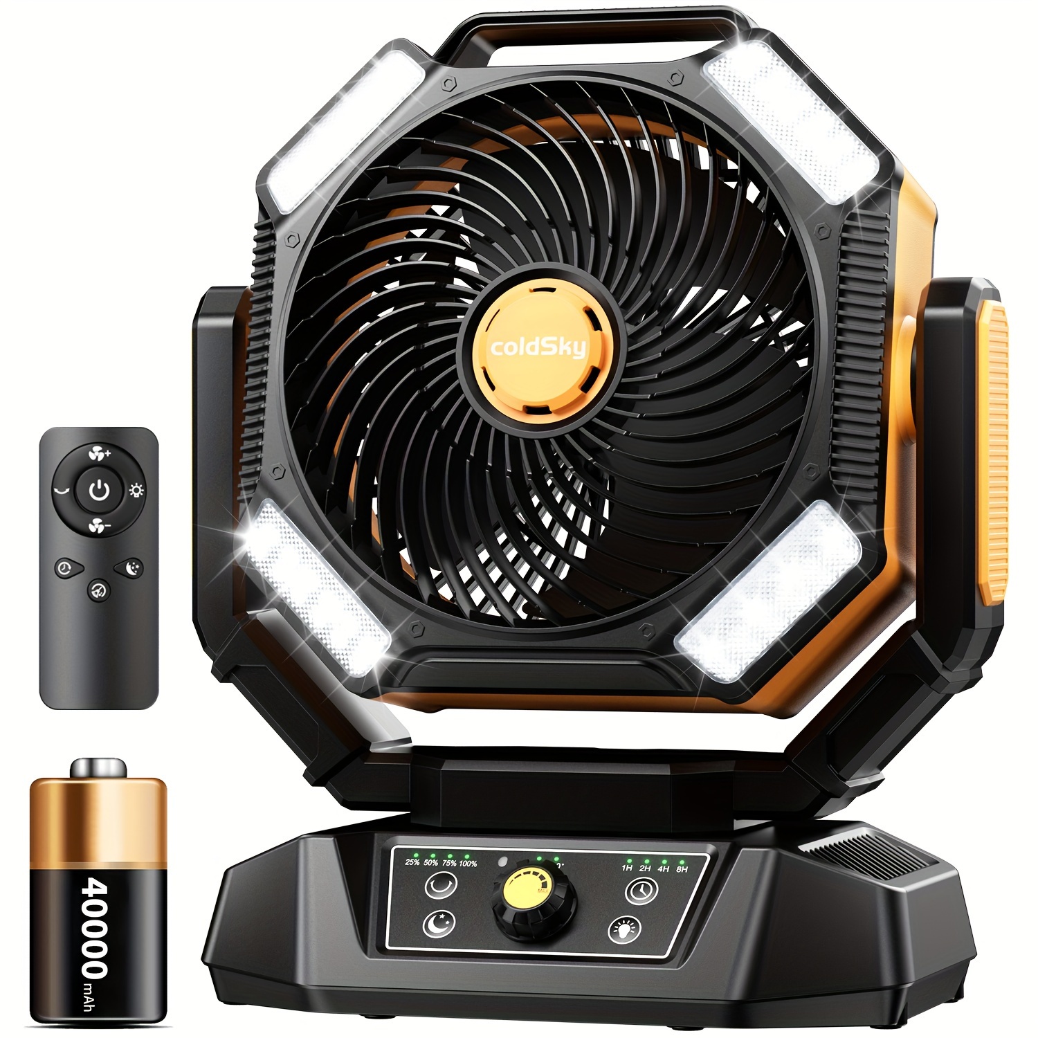 coldSky  Camping Fan, Battery  - Power Outage Light のレビューと価格