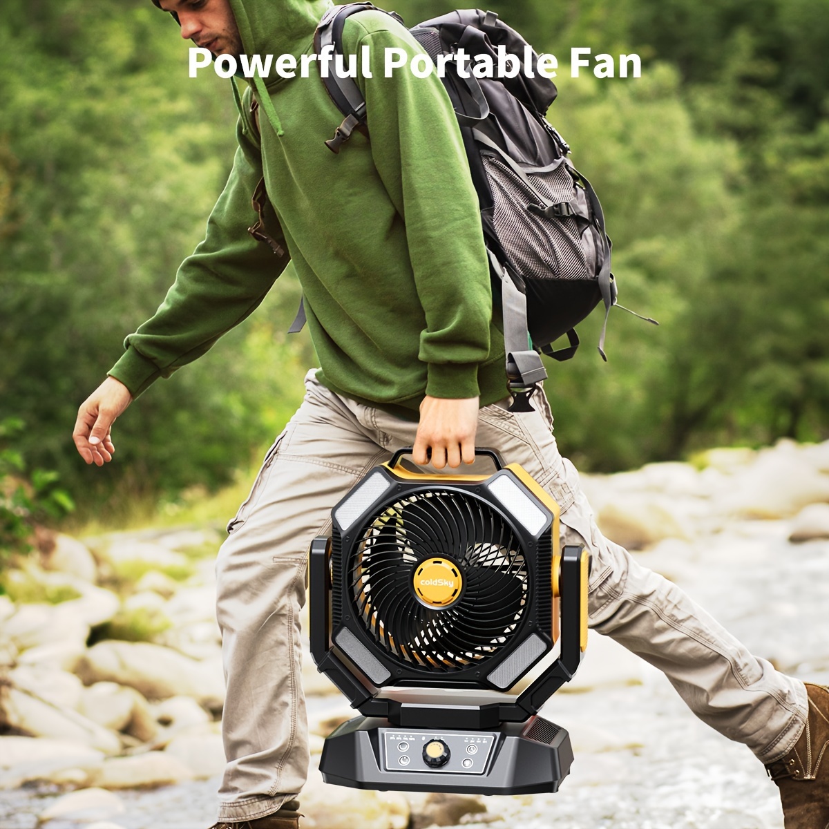 coldSky  Camping Fan, Battery  - Power Outage Light のレビューと価格