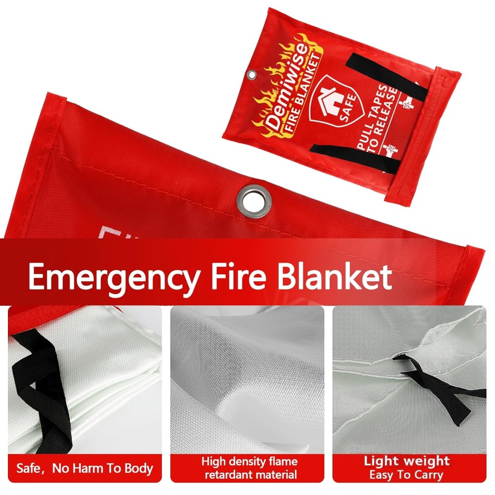 Thick Fire Blanket Emergency f - Fire Blanket Kitchen のレビューと価格
