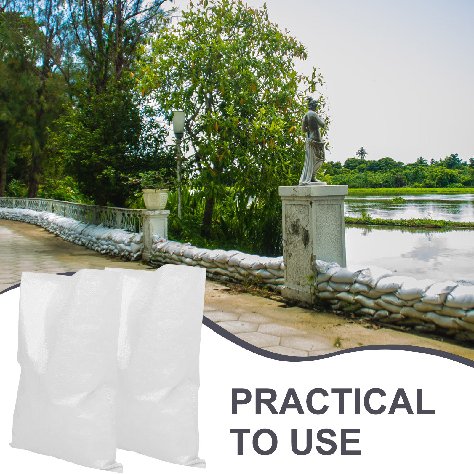 5Pcs Sturdy Woven Polypropylen - Flood Barrier Bag のレビューと価格