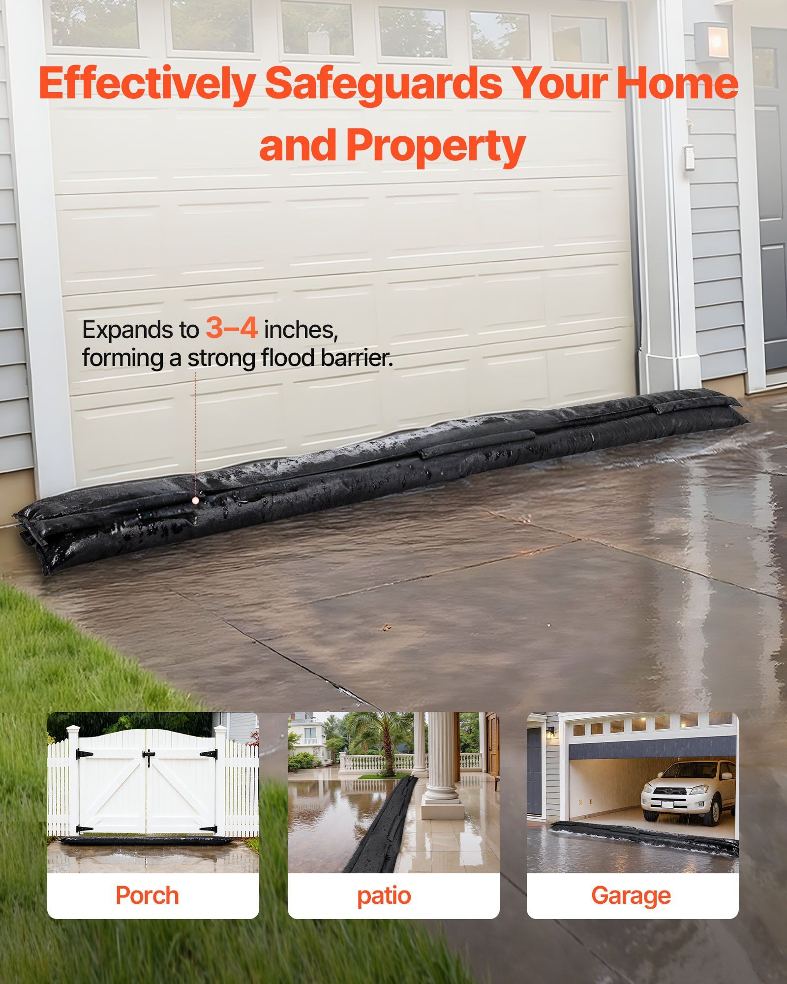 Flood Barrier, 8 Pack, 10 x 0. - Flood Barrier Bag のレビューと価格