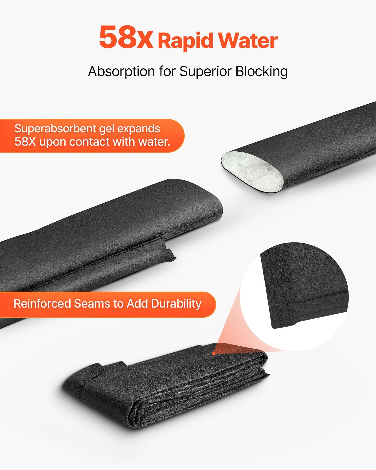 Flood Barrier, 8 Pack, 10 x 0. - Flood Barrier Bag のレビューと価格