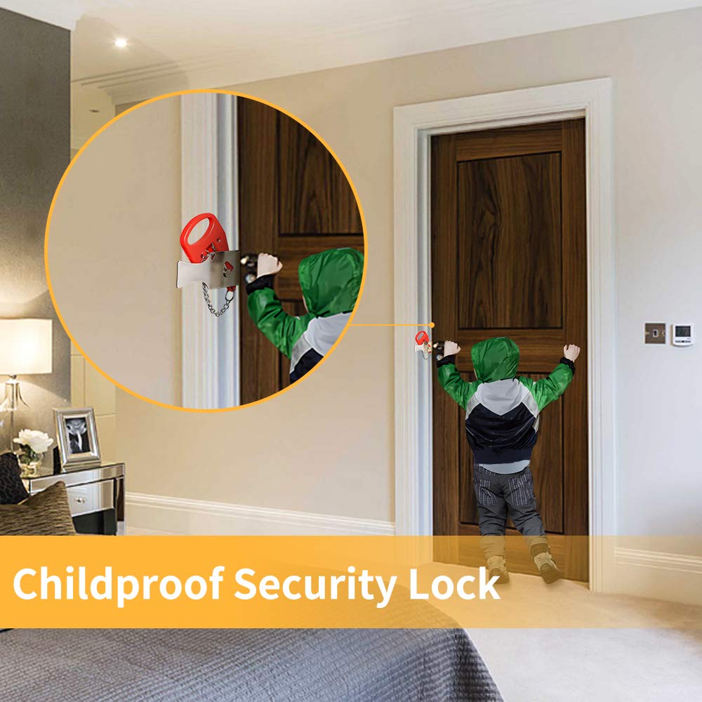 KAK Portable Door Lock Keyless - Security Chain Door のレビューと価格