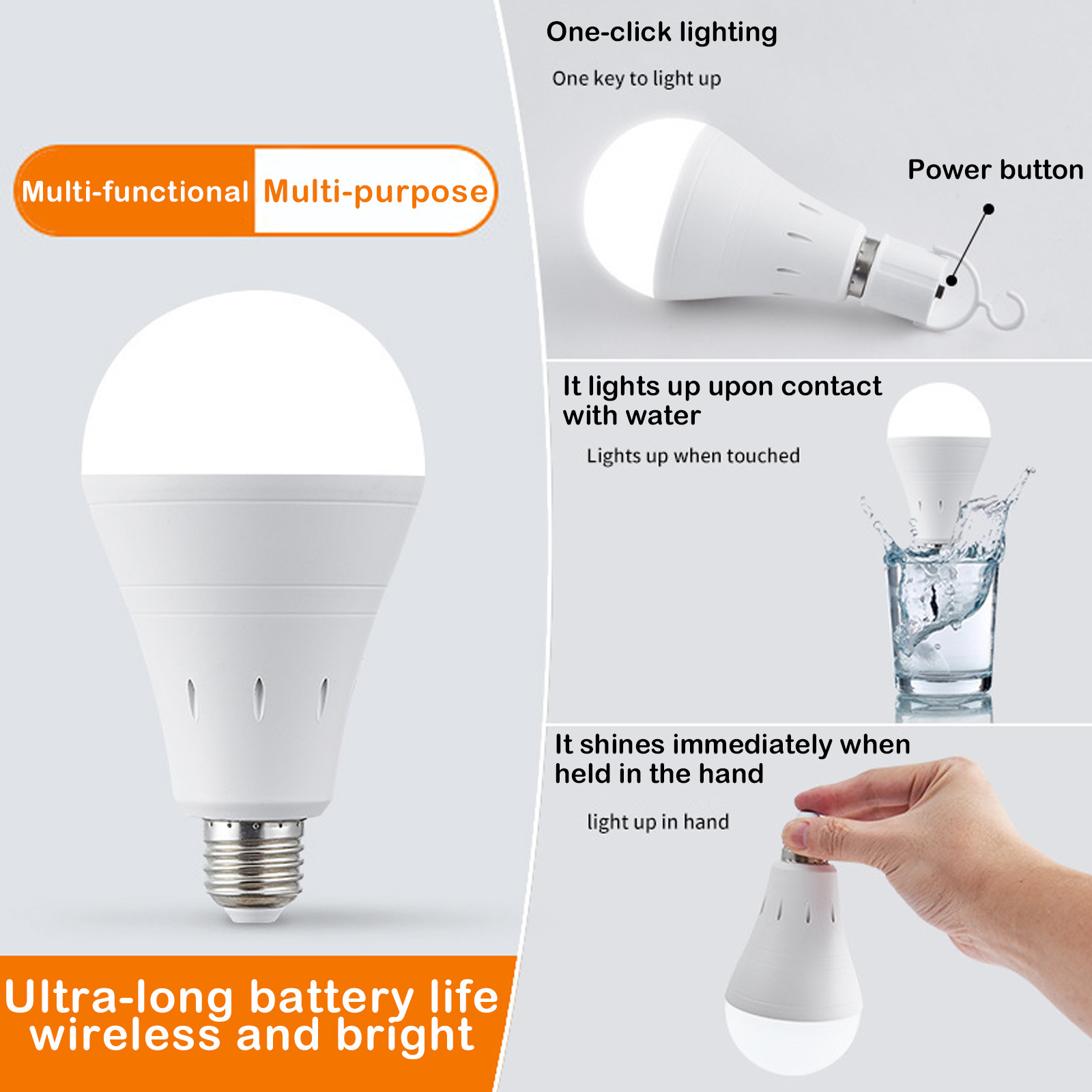 12W Rechargeable LED Emergency - Power Outage Light のレビューと価格