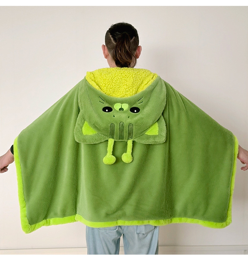 Cartoon Cute Alien Cat Hooded  - Fire Blanket Kitchen のレビューと価格