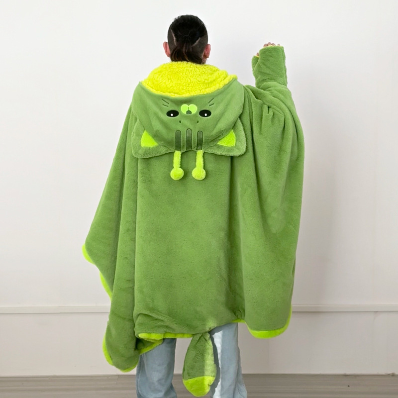 Cartoon Cute Alien Cat Hooded  - Fire Blanket Kitchen のレビューと価格