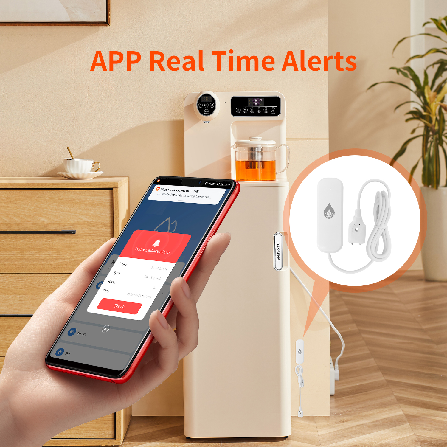 YFK Tuya WiFi Water Leakage Se - Water Alarm Sensor のレビューと価格