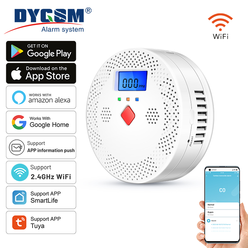 Tuya WiFi Smart Carbon Monoxid - Co Detector Plug のレビューと価格