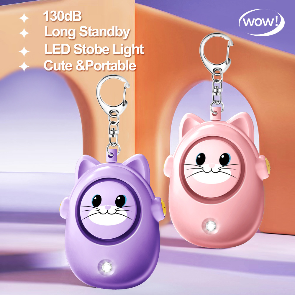 H8 2024 New Cute Cat Personal  - Personal Alarm Keychain のレビューと価格