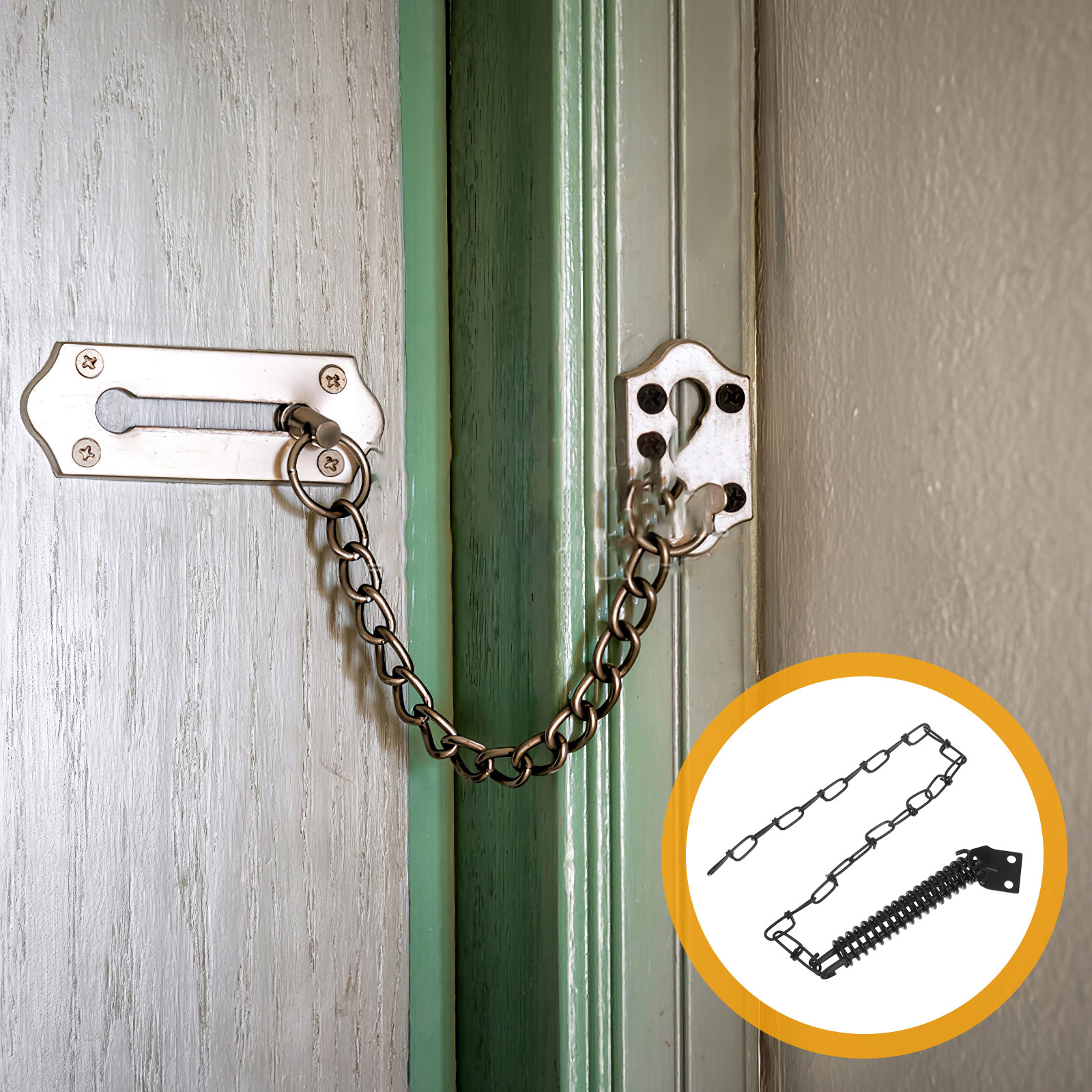 1Set Anti-Theft Door Chain Iro - Security Chain Door のレビューと価格