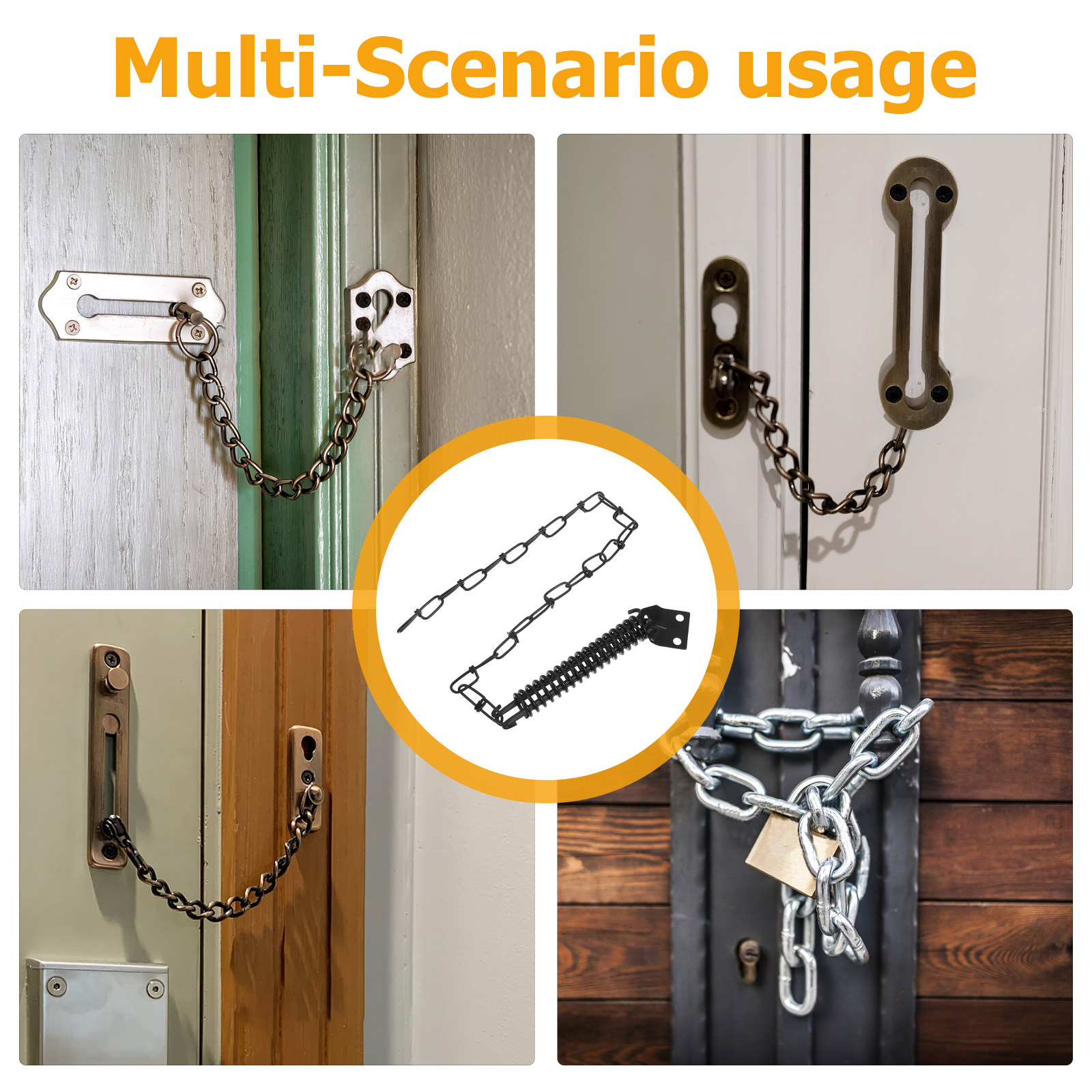 1Set Anti-Theft Door Chain Iro - Security Chain Door のレビューと価格