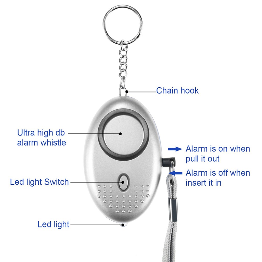 130dB Self Defense Alarm Anti- - Personal Alarm Keychain のレビューと価格