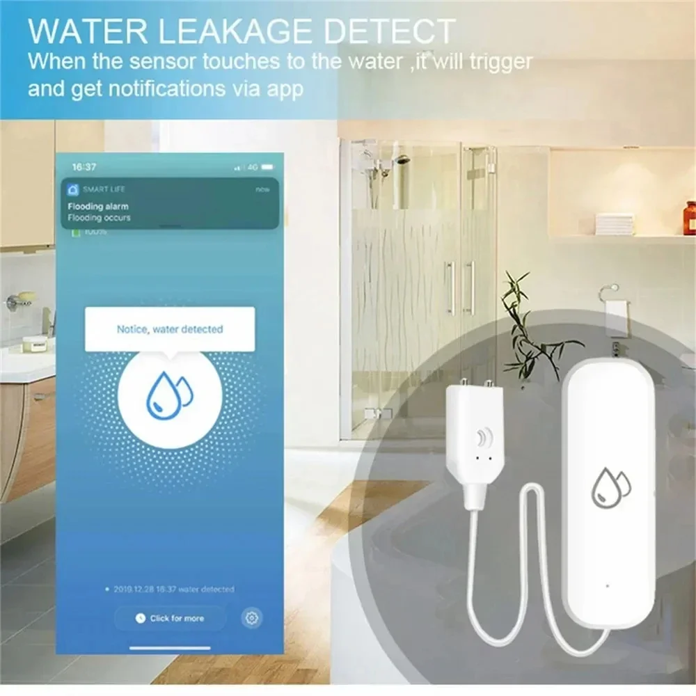 Tuya WiFi Water Sensor Leakage - Water Alarm Sensor のレビューと価格