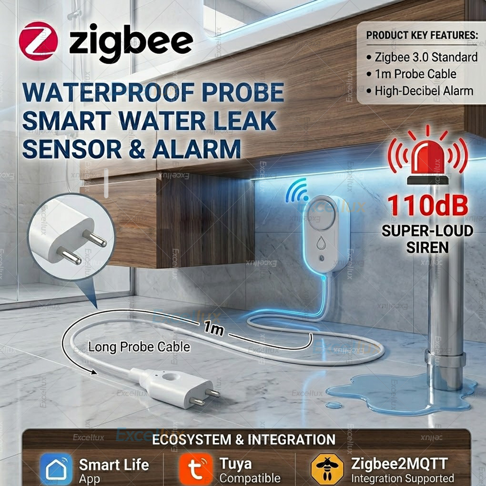 Smart Water Leak Sensor ZigBee - Water Alarm Sensor のレビューと価格