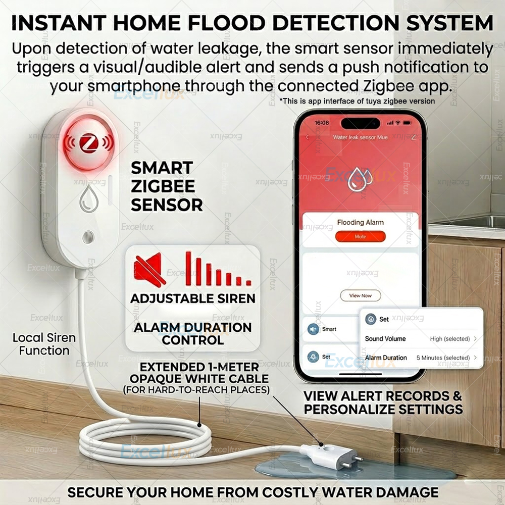 Smart Water Leak Sensor ZigBee - Water Alarm Sensor のレビューと価格
