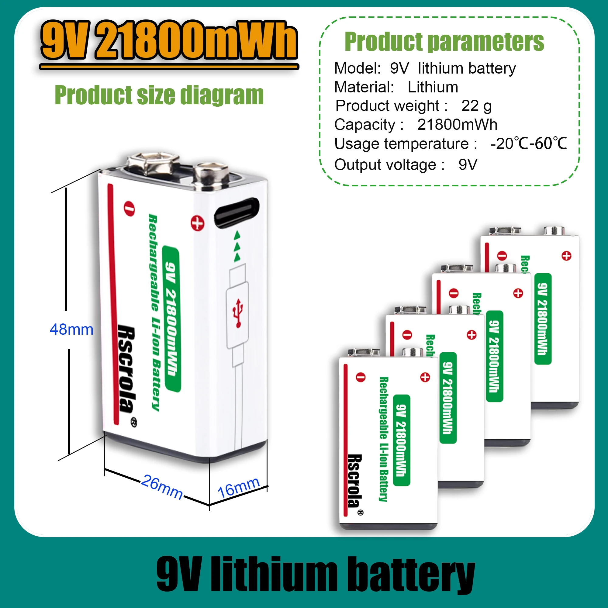 9V Lithium ion Rechargeable Ba - Smoke Detector Interconnected のレビューと価格