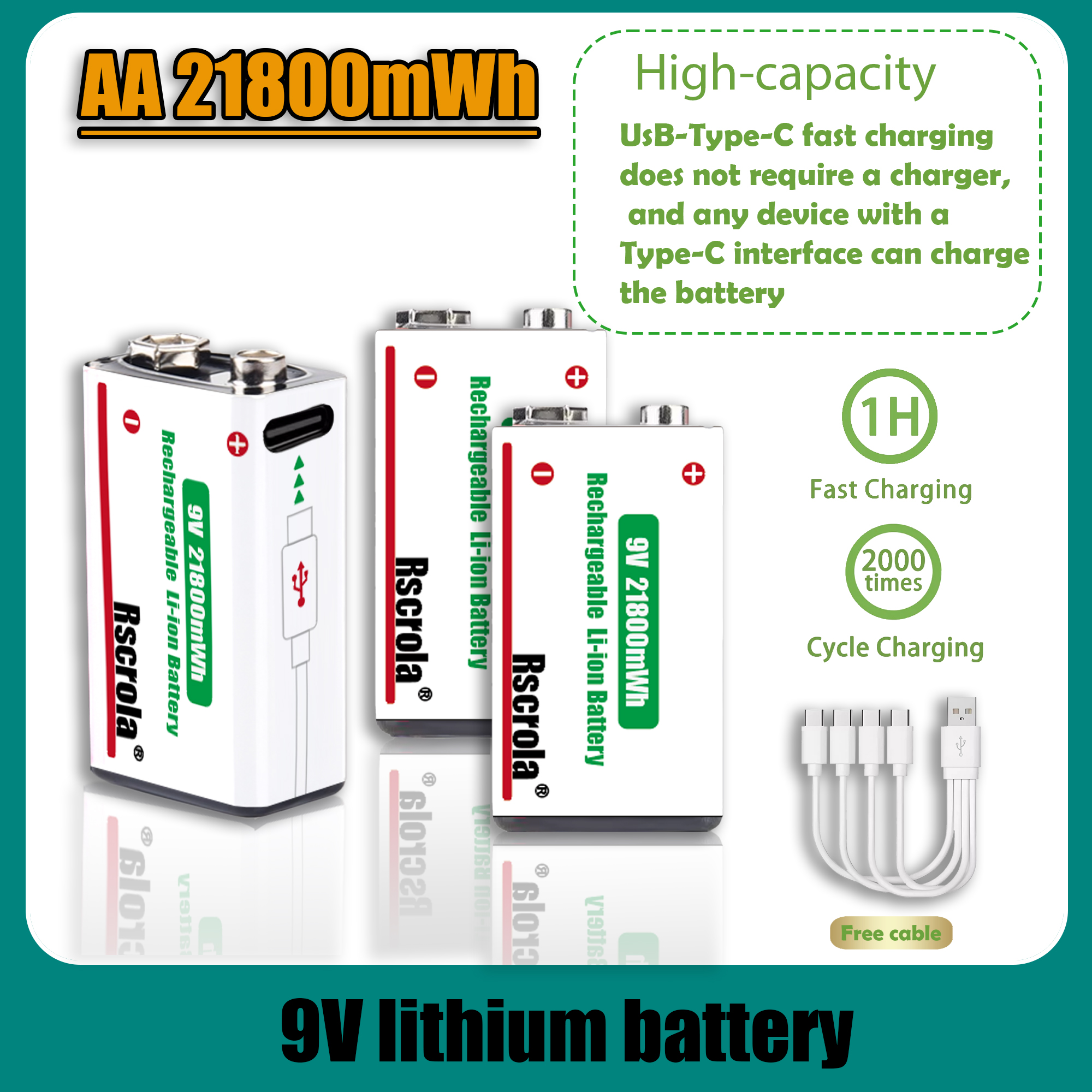 9V Lithium ion Rechargeable Ba - Smoke Detector Interconnected のレビューと価格