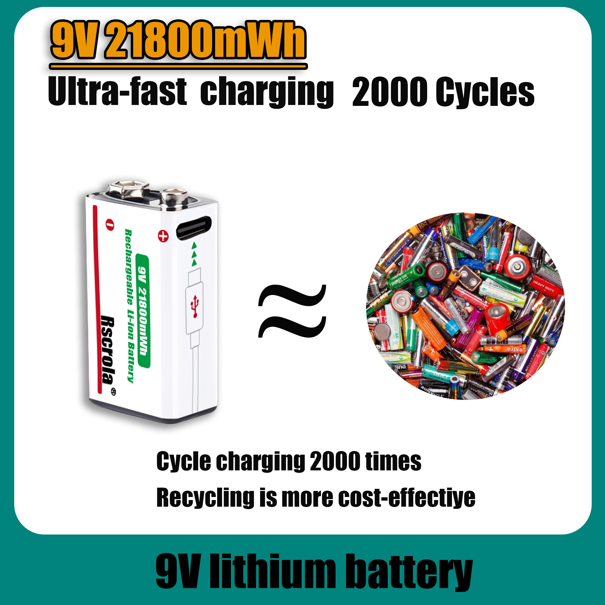 9V Lithium ion Rechargeable Ba - Smoke Detector Interconnected のレビューと価格
