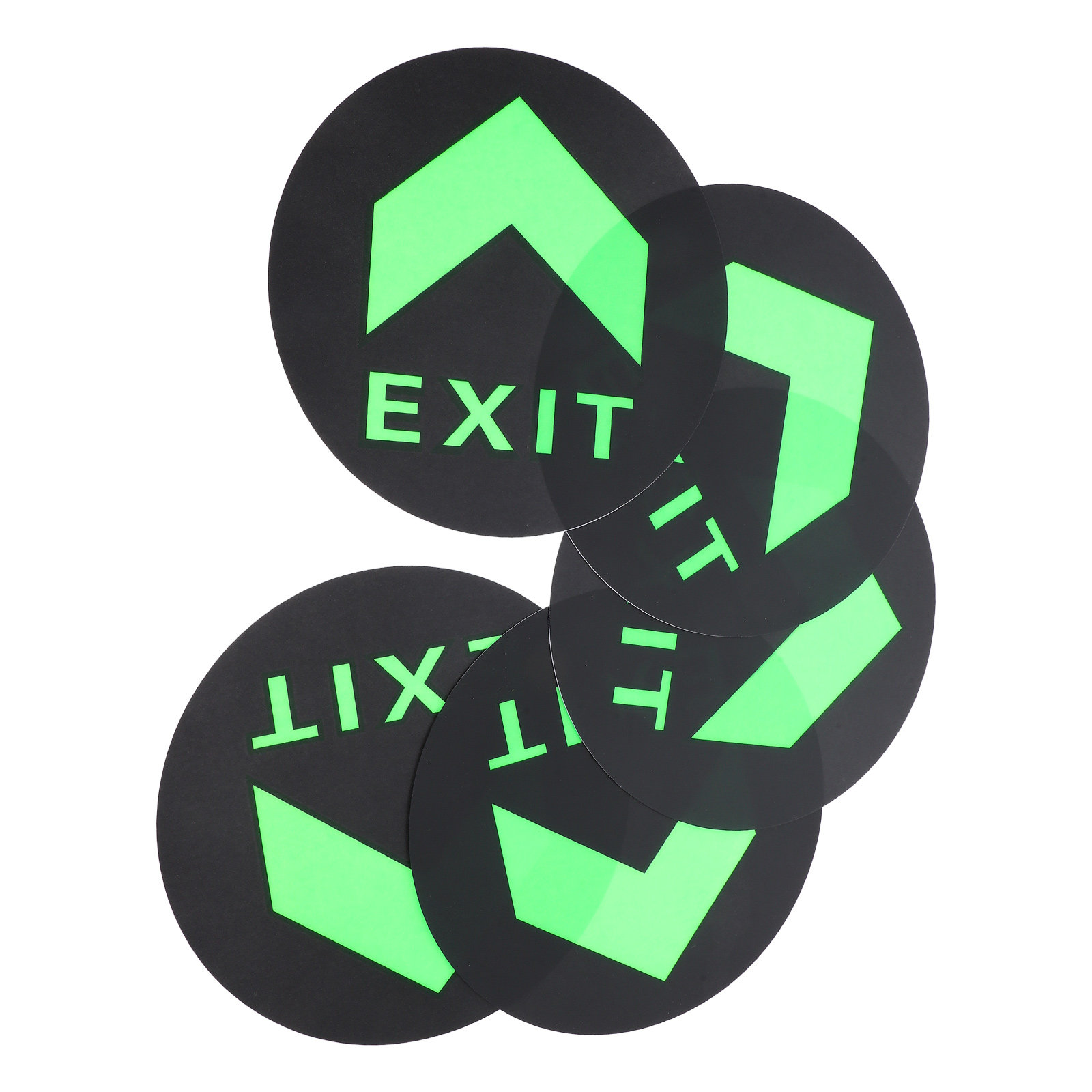 5Pcs Glow in Dark Exit Sign St - Emergency Exit Sign のレビューと価格