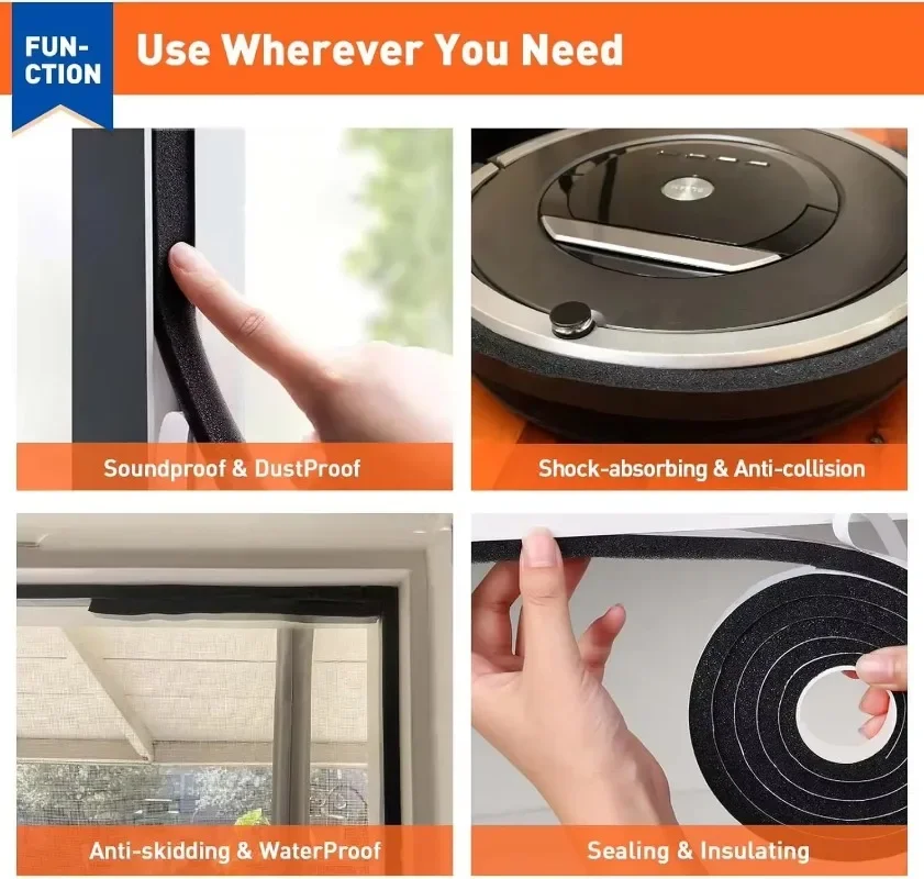 16pcs Resilience Seal Tape Sel - Window Lock Bar のレビューと価格