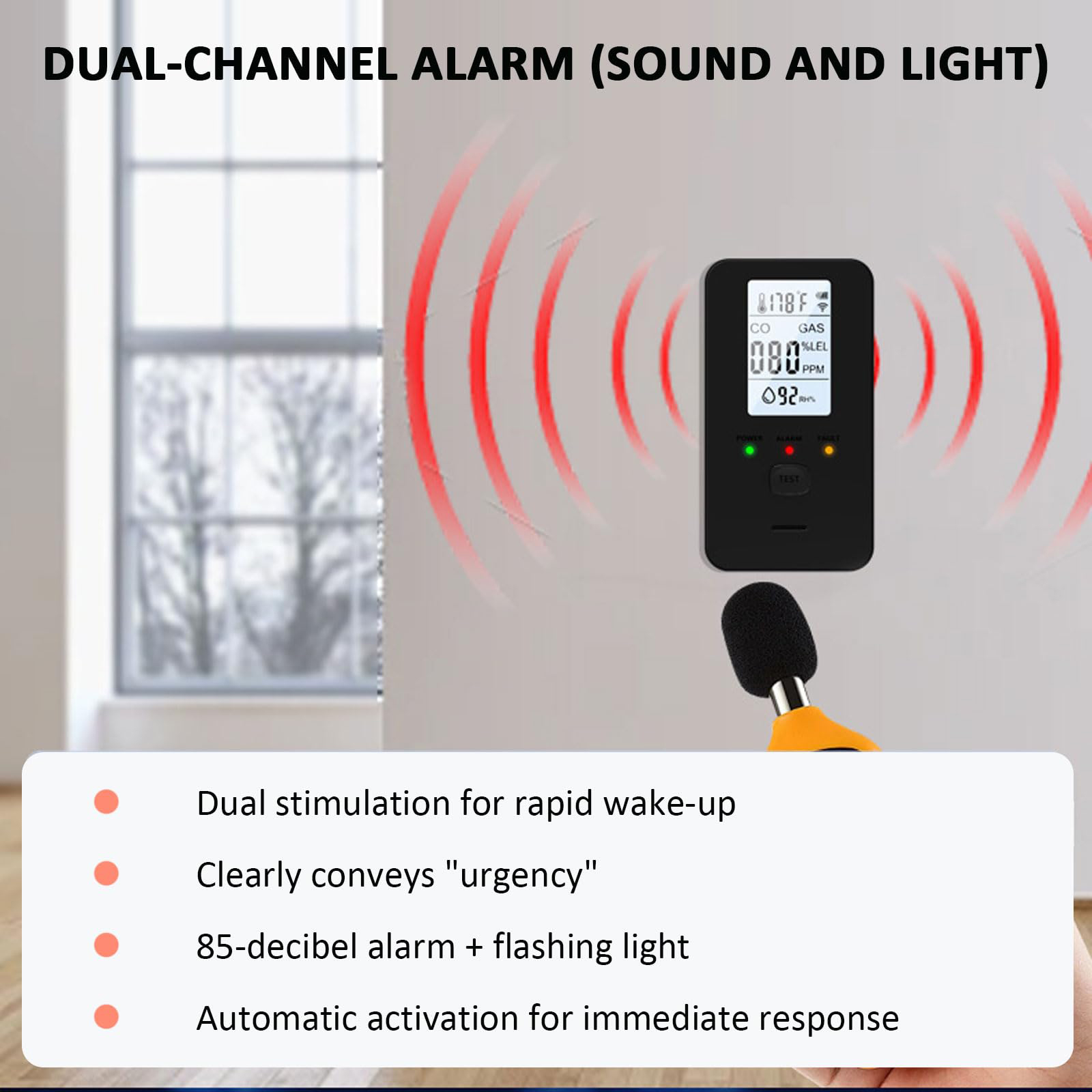 4-in-1 Gas & Carbon Monoxide D - Co Detector Plug のレビューと価格