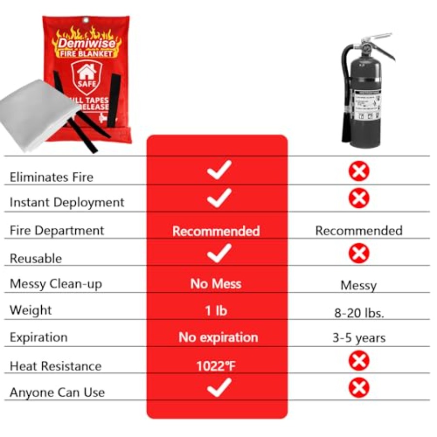 Fire Blankets for Home and Kit - Fire Blanket Kitchen のレビューと価格