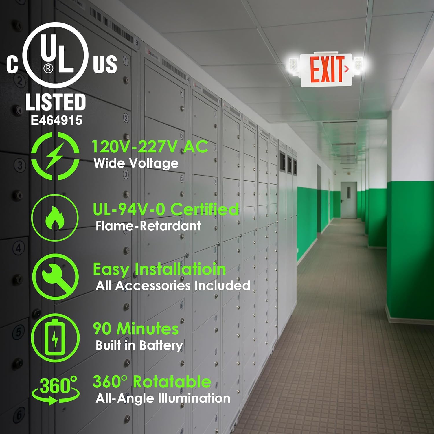 LED Emergency Exit Sign with 2 - Emergency Exit Sign のレビューと価格